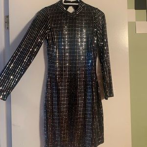 Long Sleeve Homecoming Dress